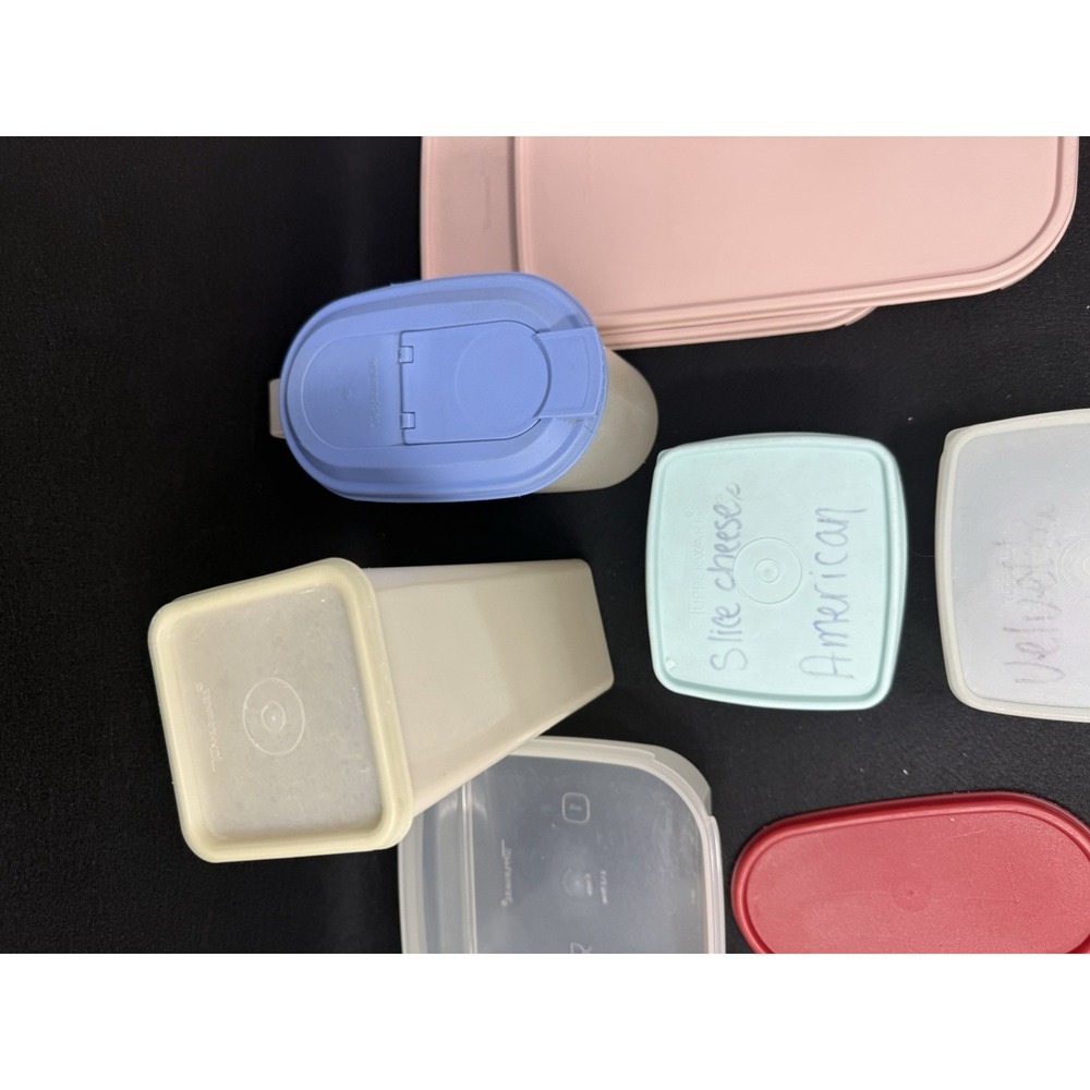Vintage Tupperware Canister Storage Container Lot Modular Mates 14 Pc USA - Picture 4 of 13